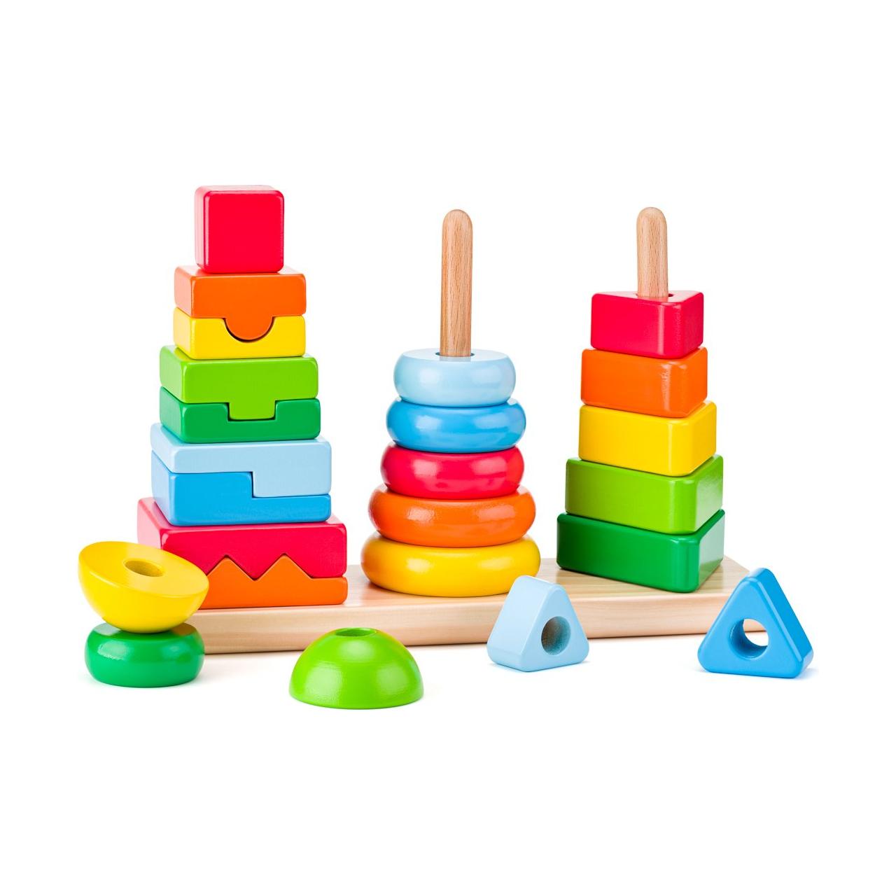 Stapel torens set, Woody