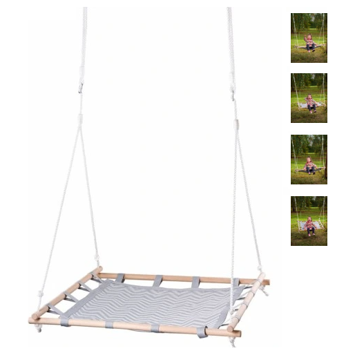 Schommel vierkant 100x100cm, Woody