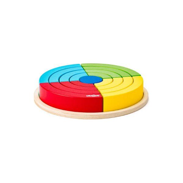 Regenboog stapel cirkels, Woody
