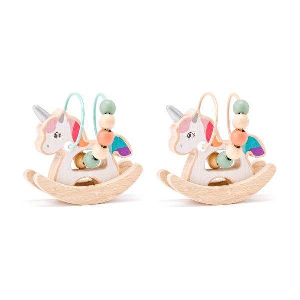 Rocking Unicorn met kralen, Woody