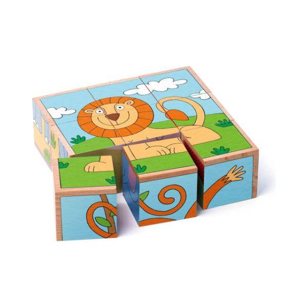 Blokkenpuzzel dieren, Woody