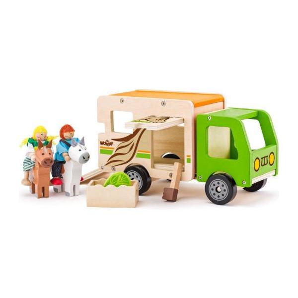 Paarden transport truck, Woody