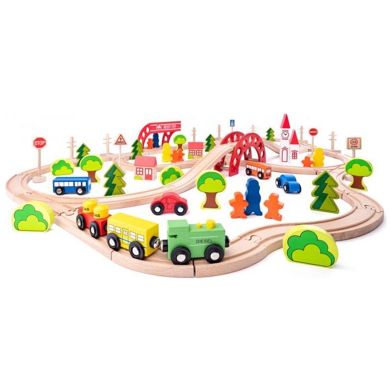 Treinset 90 delig, Woody