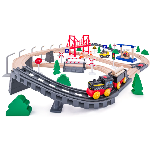 Treinset 80-delig, Woody