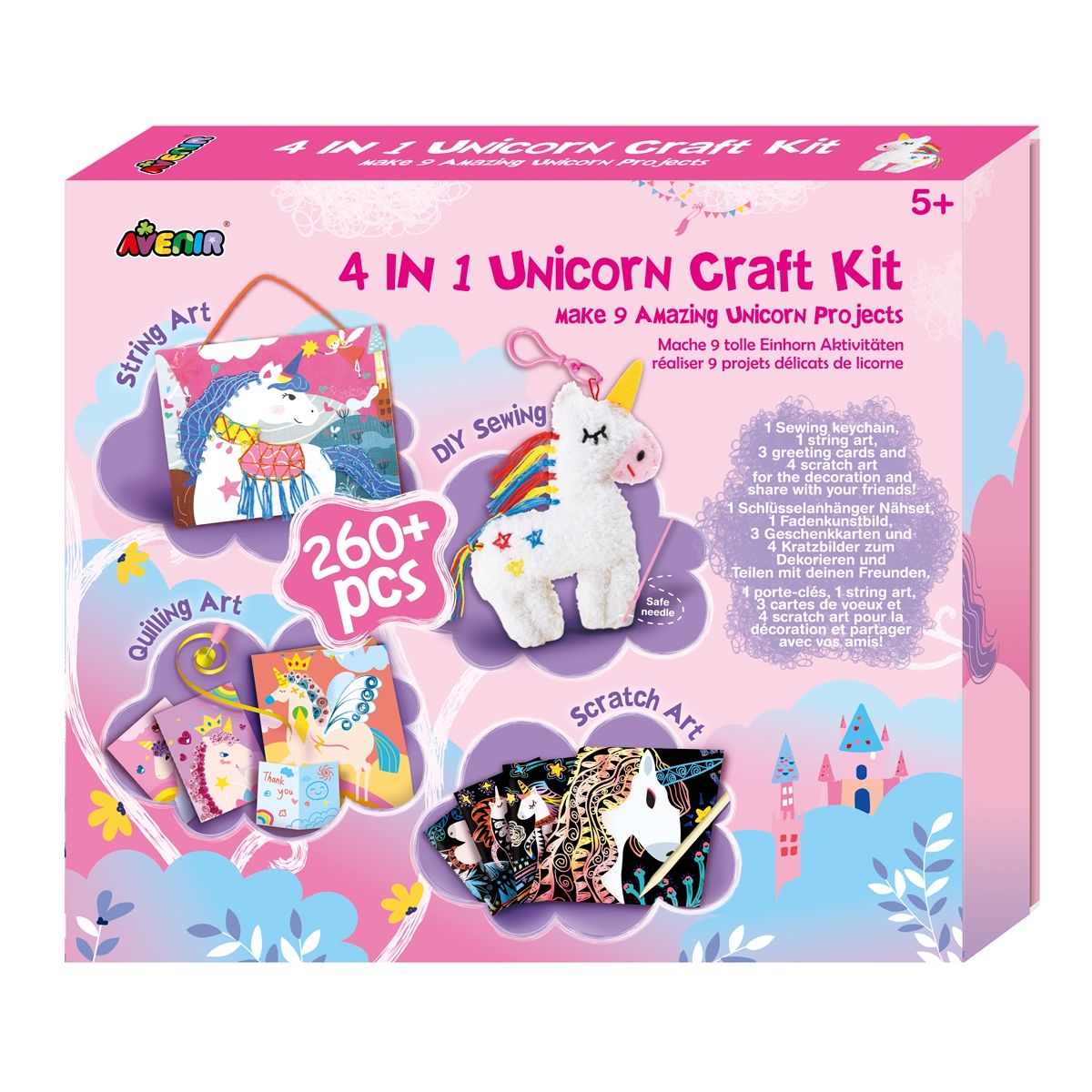 4-in-1 activiteitenkit eenhoorn, Avenir