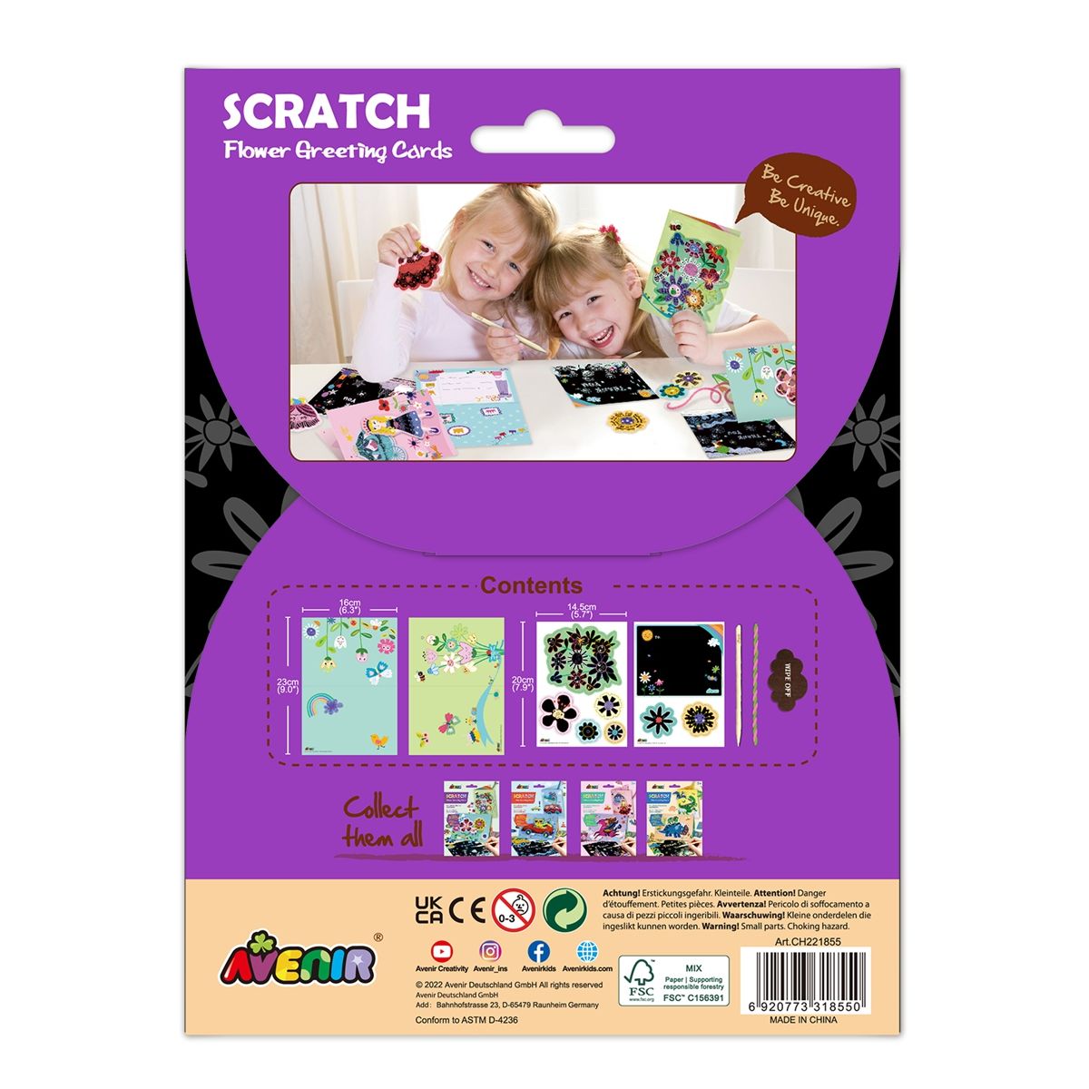 Scratch Art - Bloemen Wenskaarten, Avenir