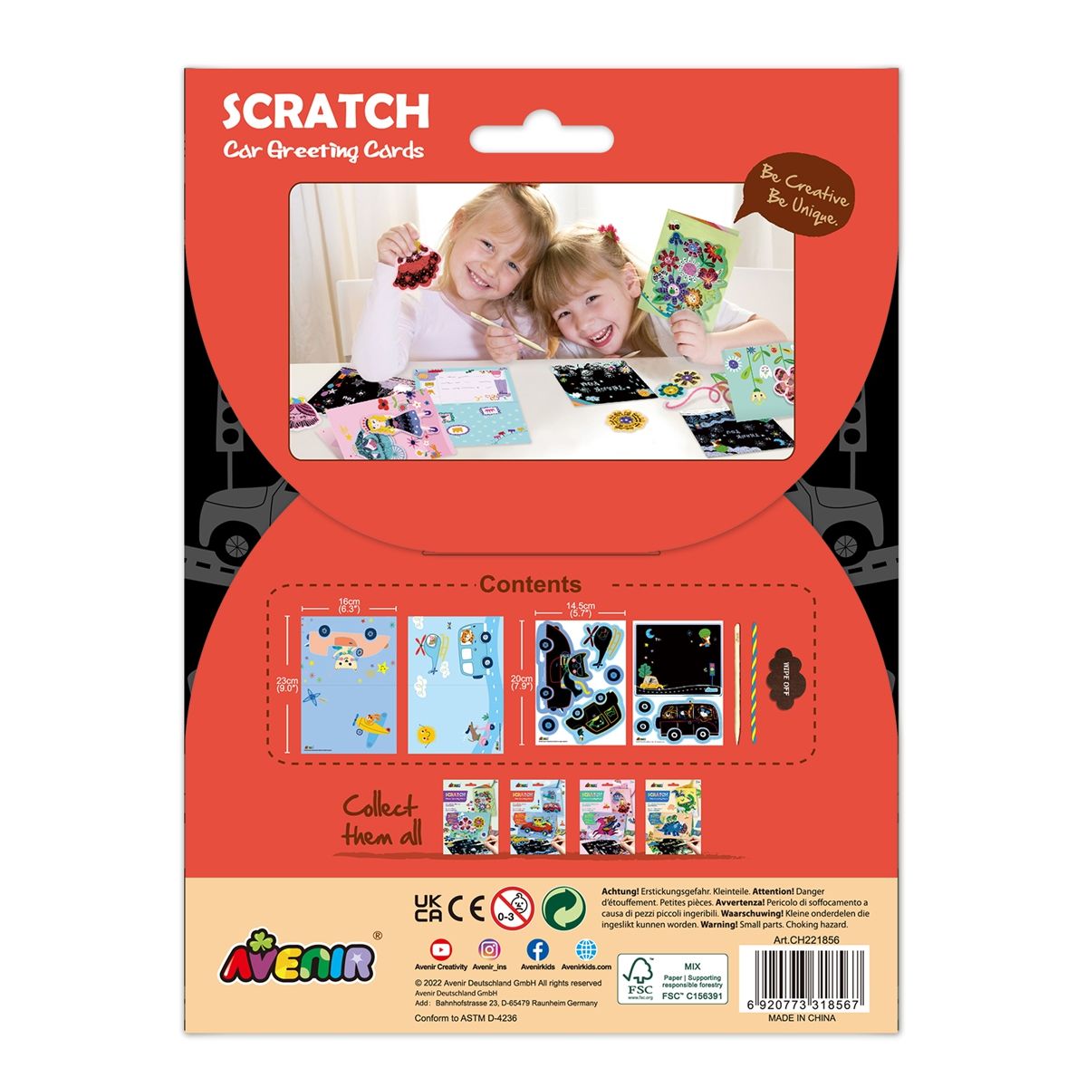Scratch Art - Auto Wenskaarten, Avenir