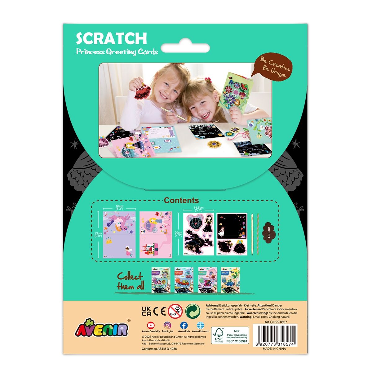 Scratch Art - Prinsessen Wenskaarten, Avenir