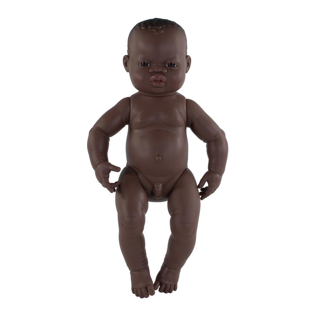 Babypop Afrikaanse Jongen 40cm, Miniland