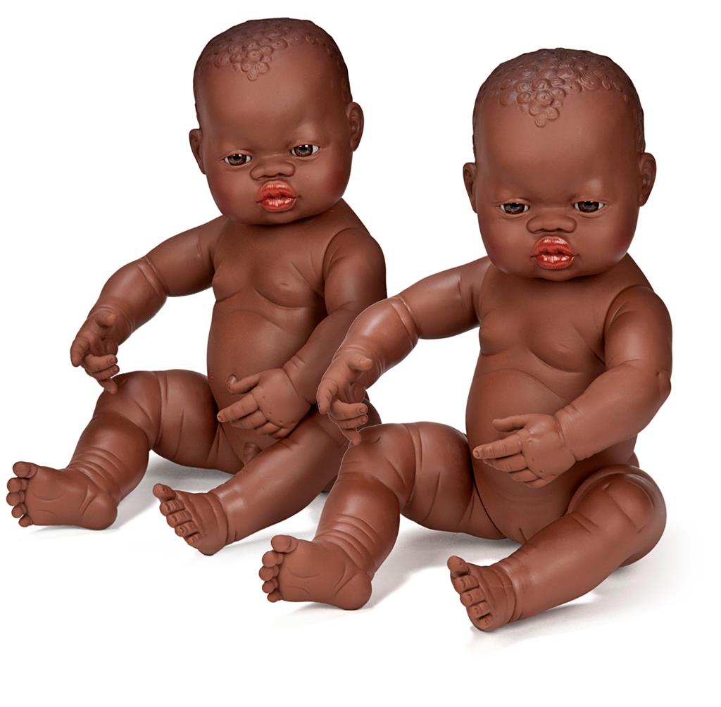 Babypop Afrikaanse Jongen 40cm, Miniland