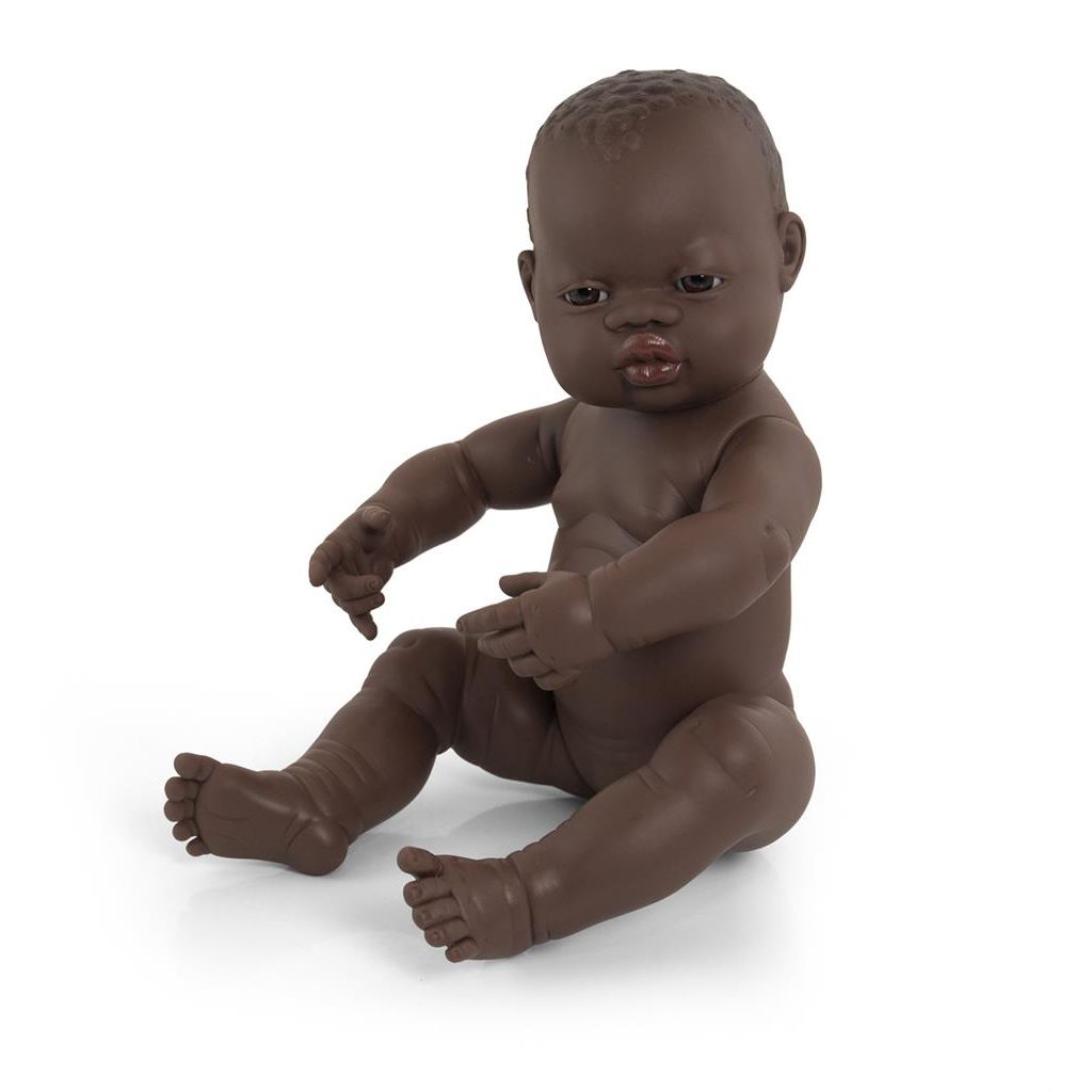 Babypop Afrikaans Meisje 40cm, Miniland