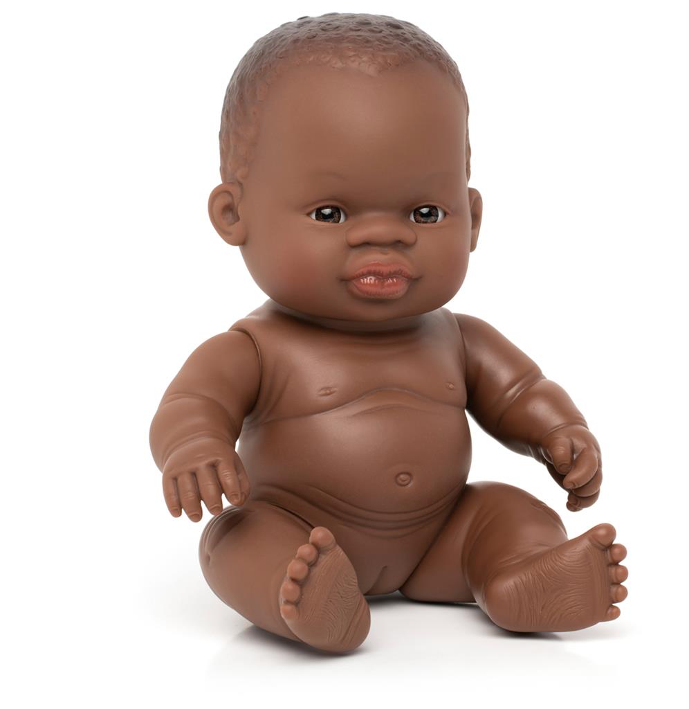 Babypop Afrikaans Meisje 21cm, Miniland