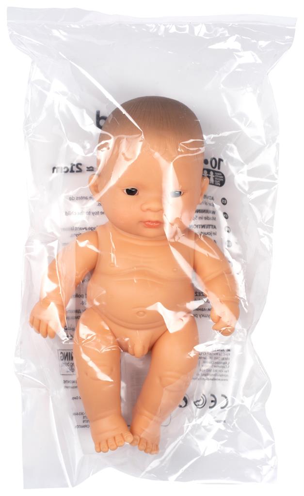 Babypop Aziatische Jongen 21cm, Miniland