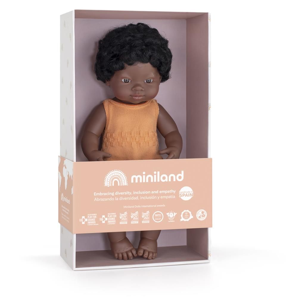 Pop Afrikaans Meisje 38cm, Miniland