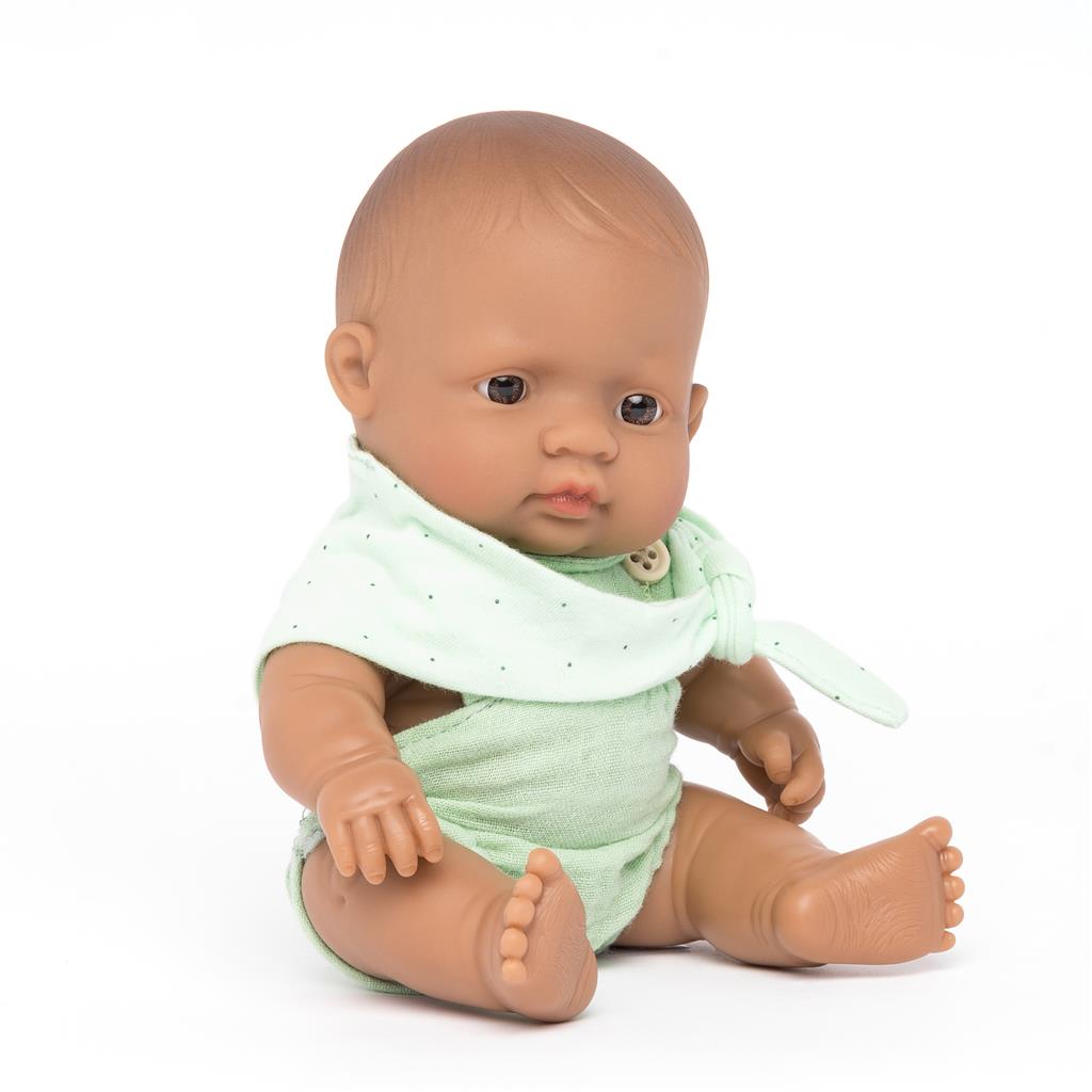 Babypop Aziatische Jongen 21cm, Miniland