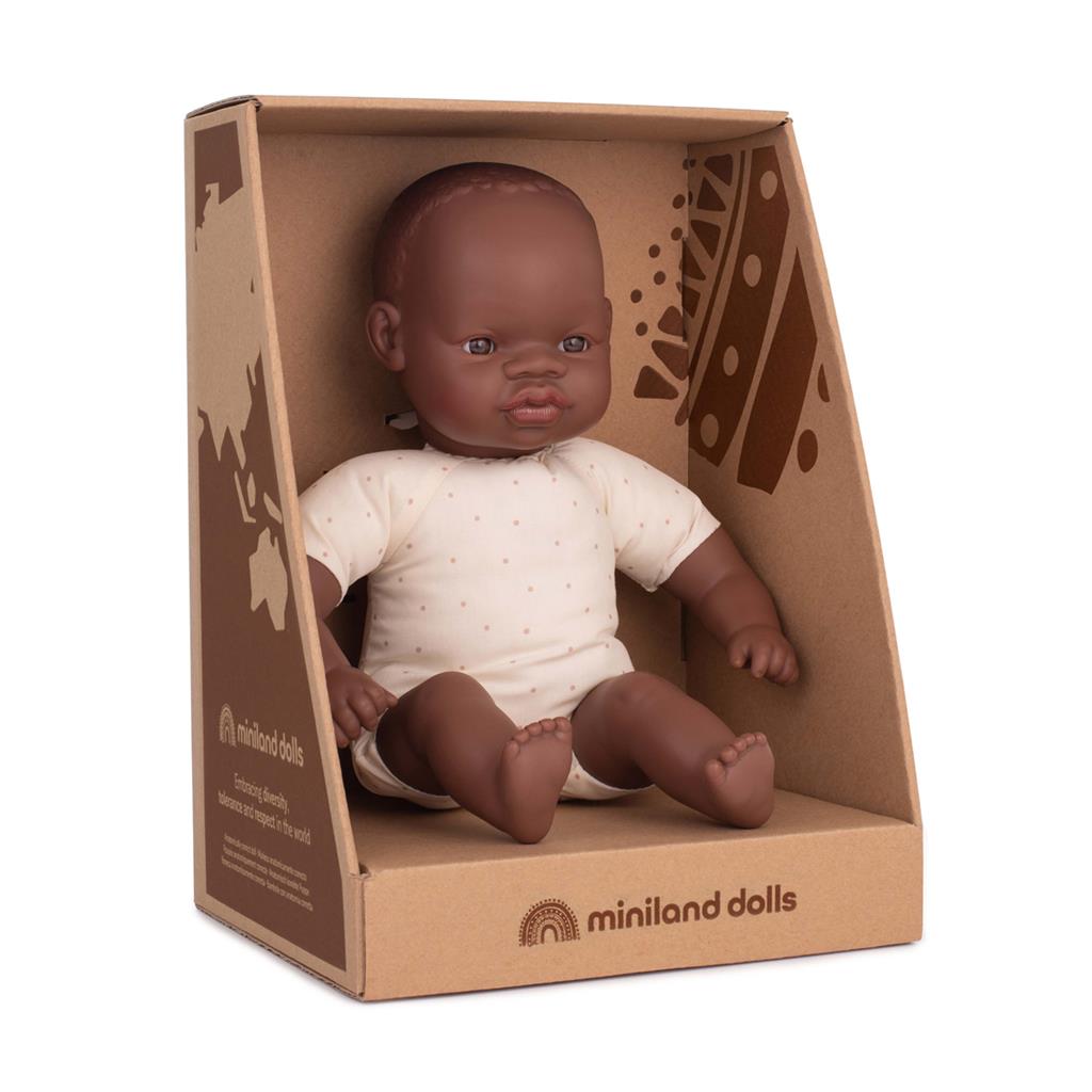 Babypop Afrikaans 32cm, Miniland