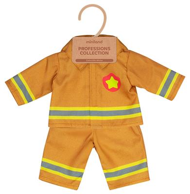 Kledij Set Beroepen - Brandweerman 38cm, Miniland