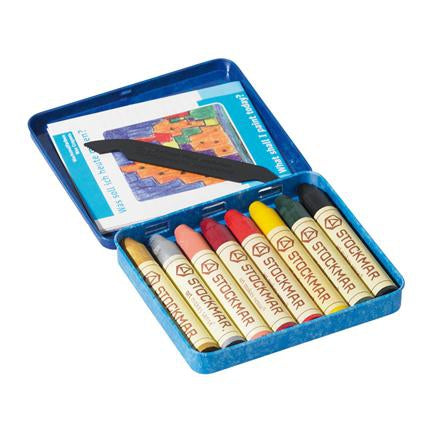 Bijenwasstiftjes 8 aanvulkleuren assortiment 2, Stockmar