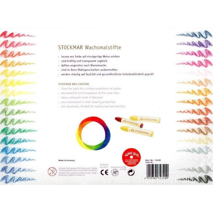 Bijenwasstiftjes 32 kleuren, Stockmar