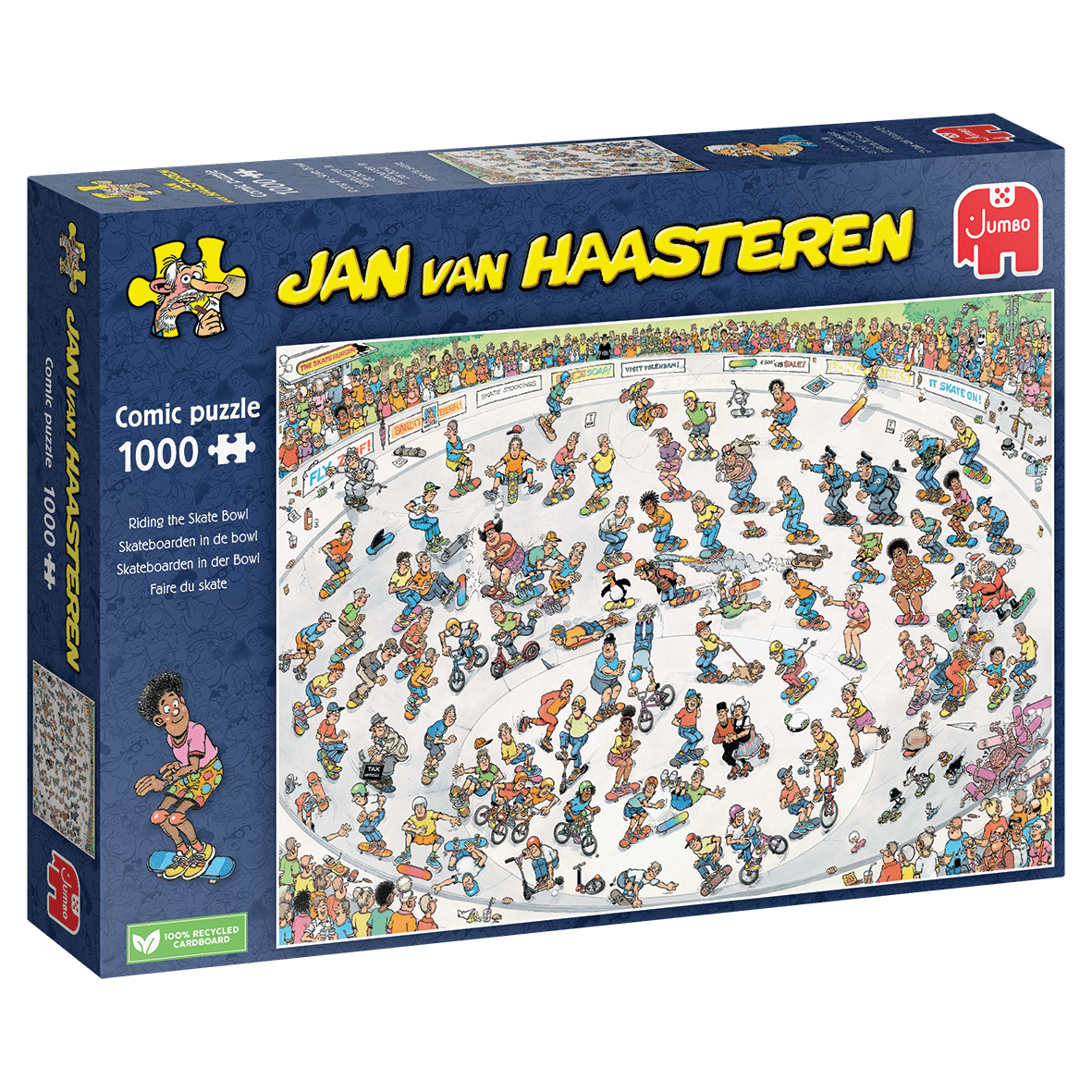 Skateboarden in de Bowl - Jan van Haasteren (1000), Jumbo