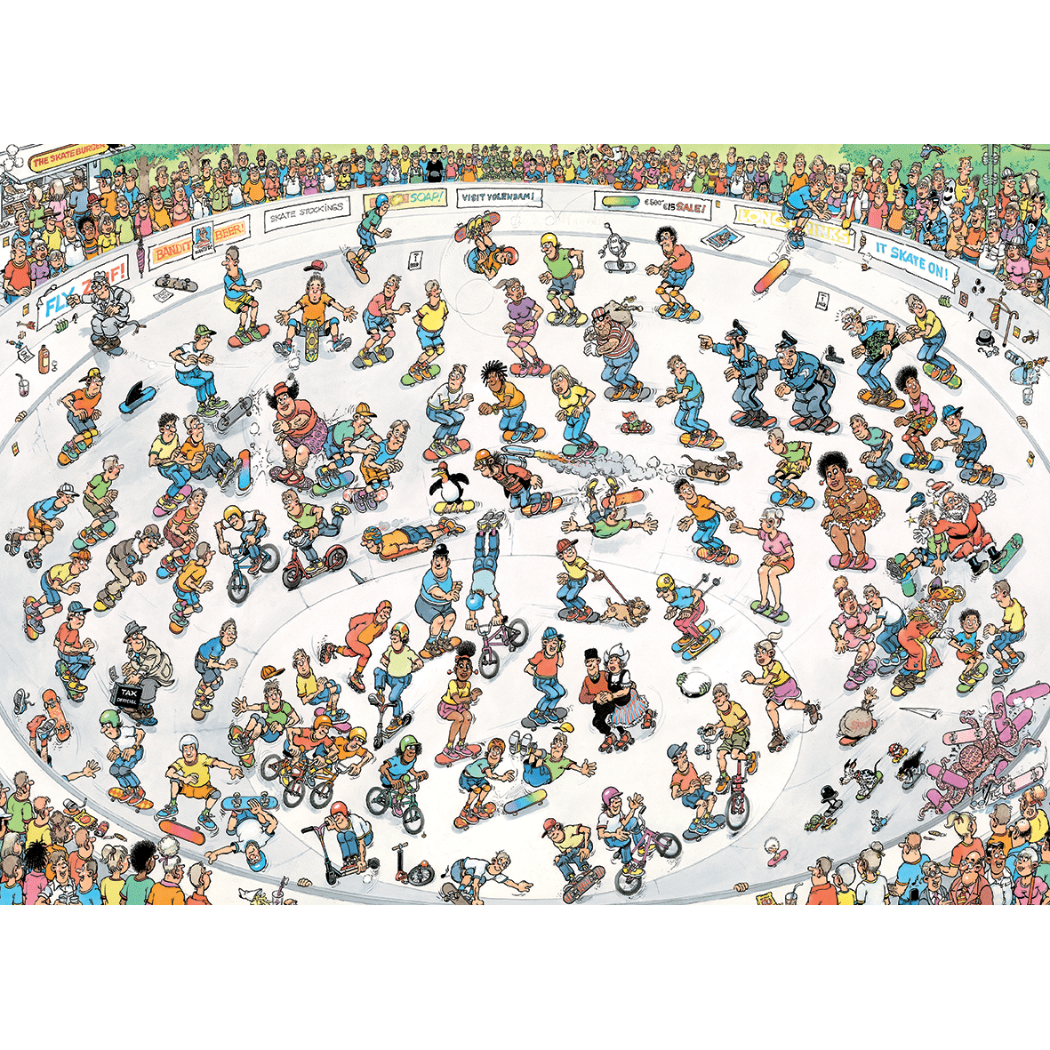 Skateboarden in de Bowl - Jan van Haasteren (2000), Jumbo