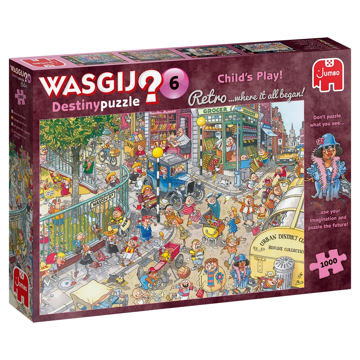 Wasgij Retro Destiny 6 - Kinderspel! (1000), Jumbo