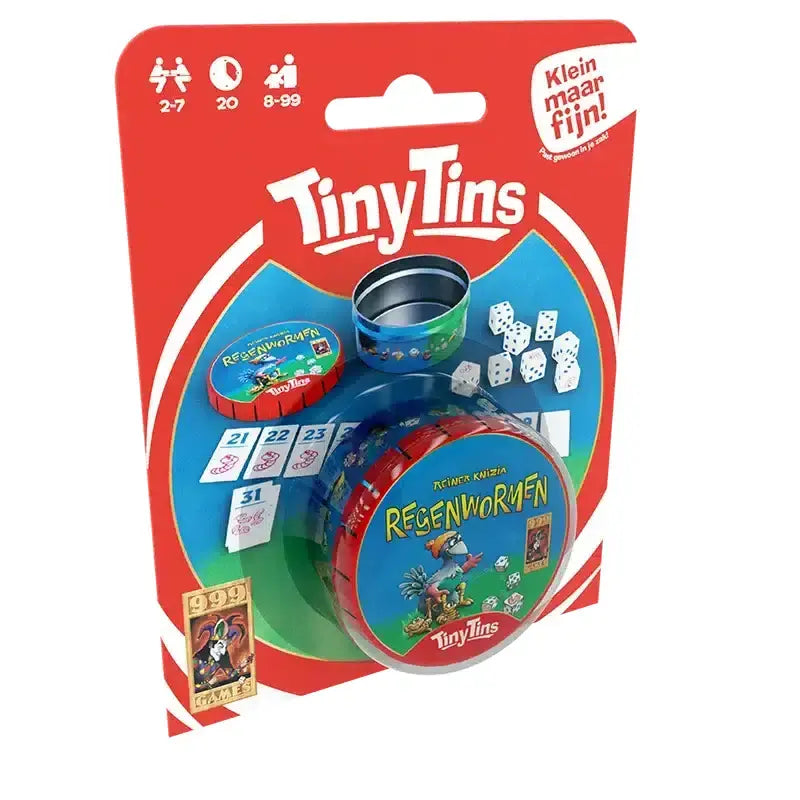 Tiny Tins: Regenwormen, 999 Games