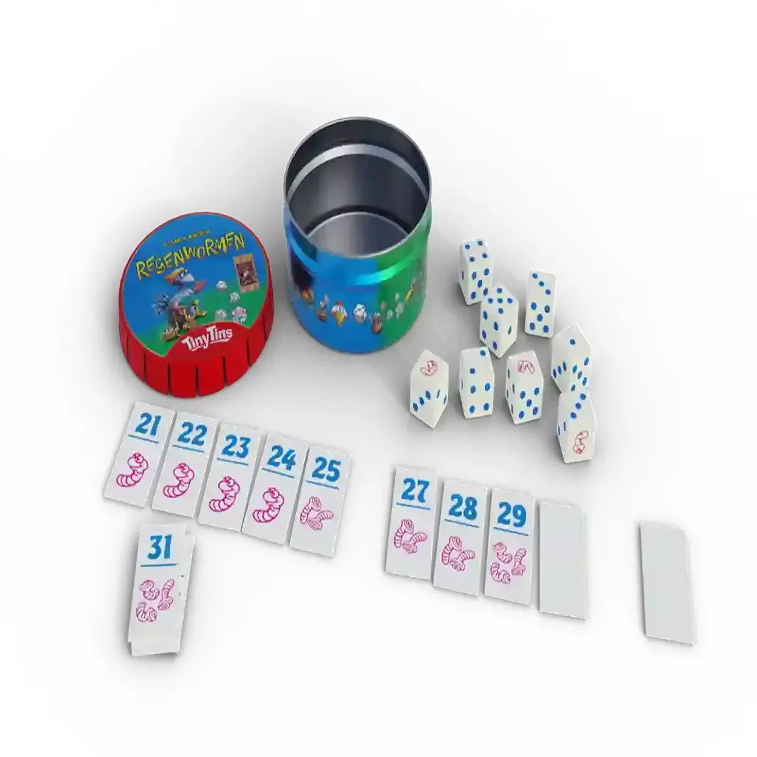 Tiny Tins: Regenwormen, 999 Games