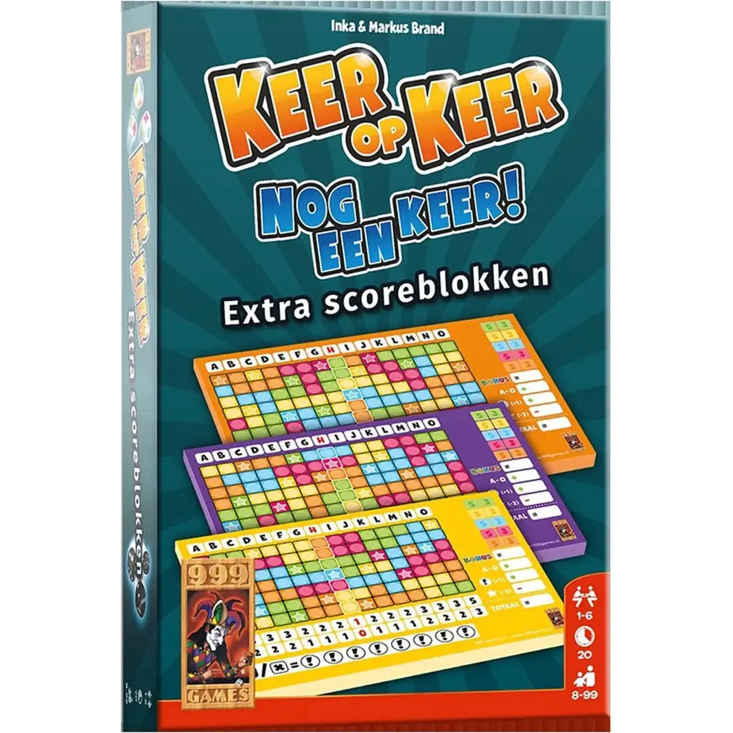 Scoreblokken Keer op Keer - Level 2, 3 en 4, 999 Games