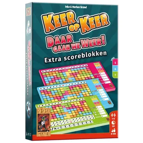 Scoreblokken Keer op Keer (3 stuks) Level 5, 6 en 7, 999 Games