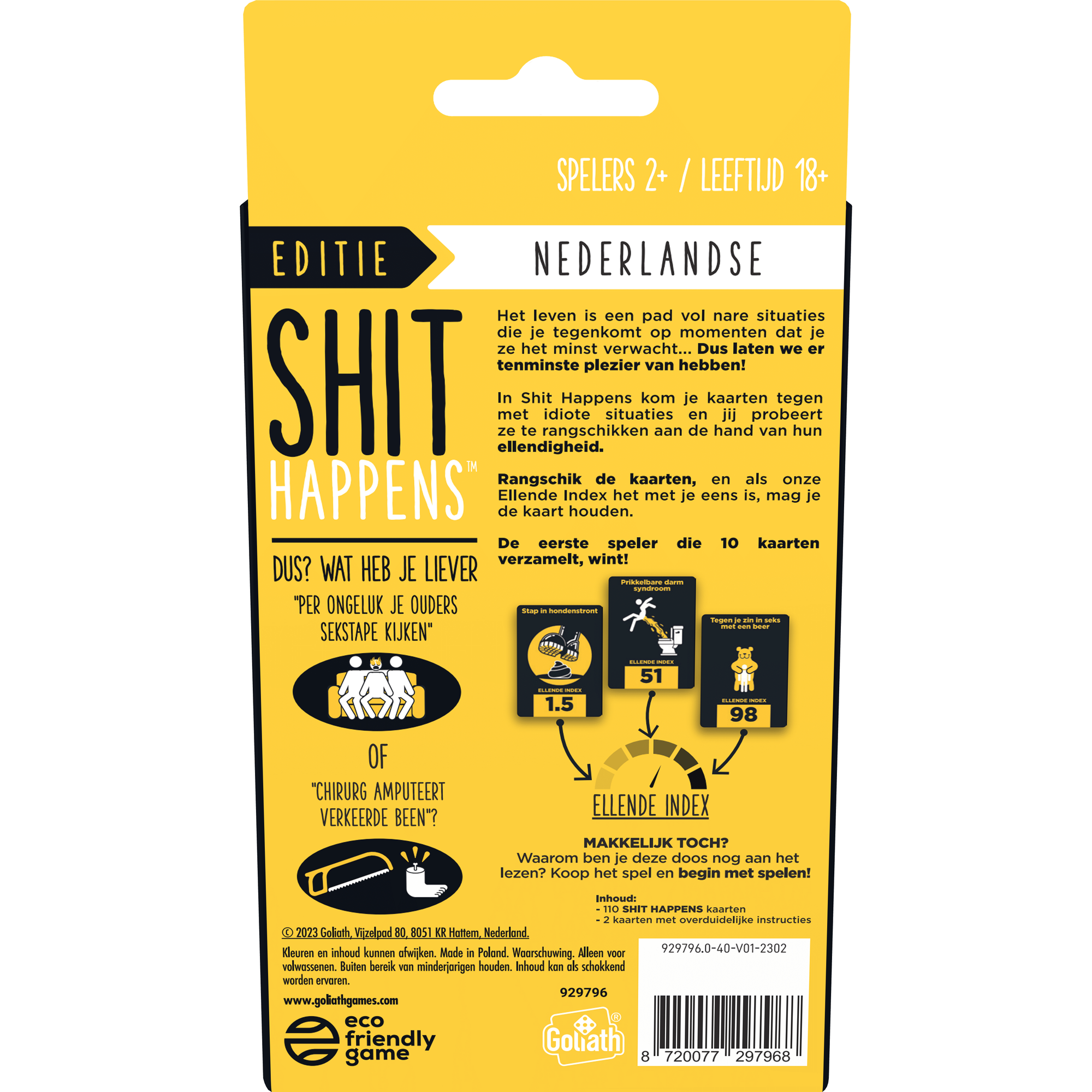 Shit Happens Pocketspel Editie 18+, Goliath