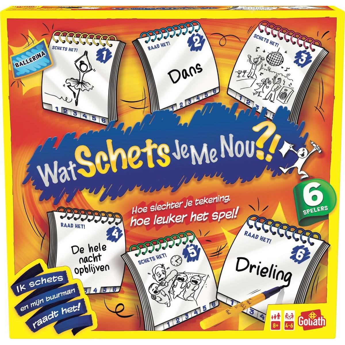Wat schets je me nou?! 6 spelers - grote verpakking, Goliath