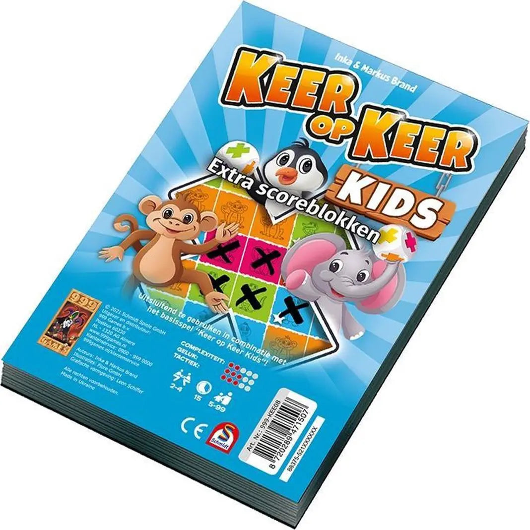 Scoreblokken Keer op Keer Kids (2 stuks), 999 Games