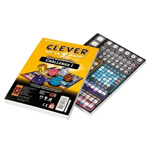 Scoreblokken Clever tot de 3e macht Challenge (2 stuks), 999 Games
