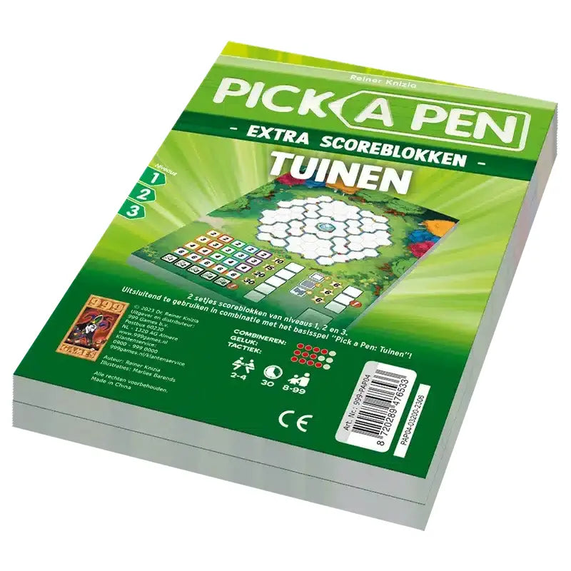 Pick a Pen Tuinen Scoreblokken, 999 Games