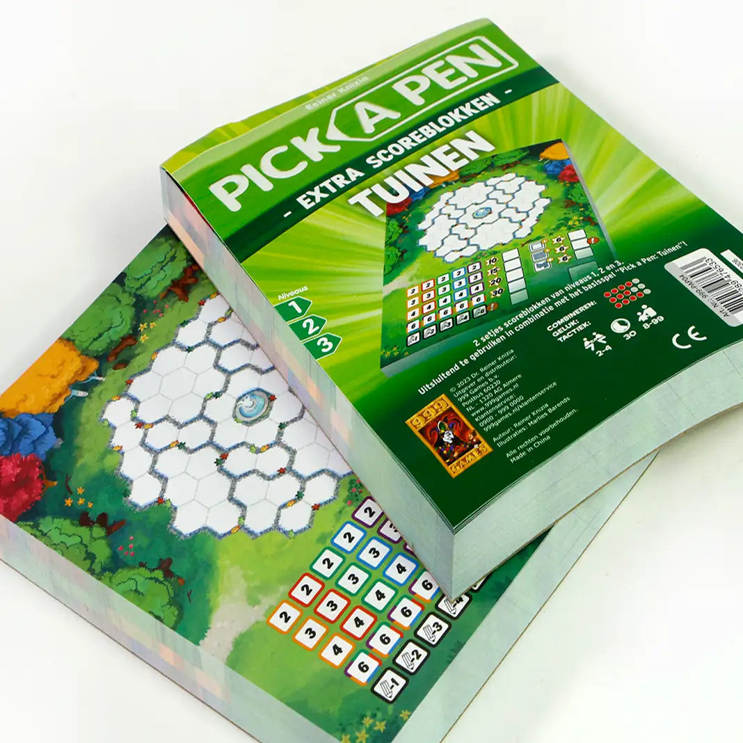 Pick a Pen Tuinen Scoreblokken, 999 Games