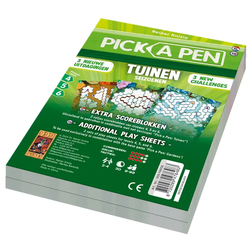 Pick a Pen Tuinen : Seizoenen Level 4, 5, 6, 999 Games
