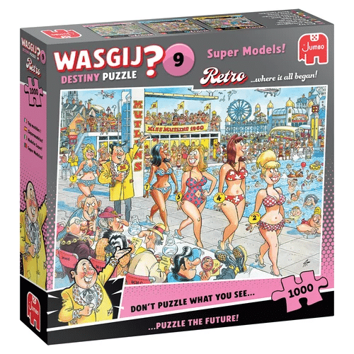 Wasgij Retro Destiny 9 - Topmodellen! (1000), Jumbo