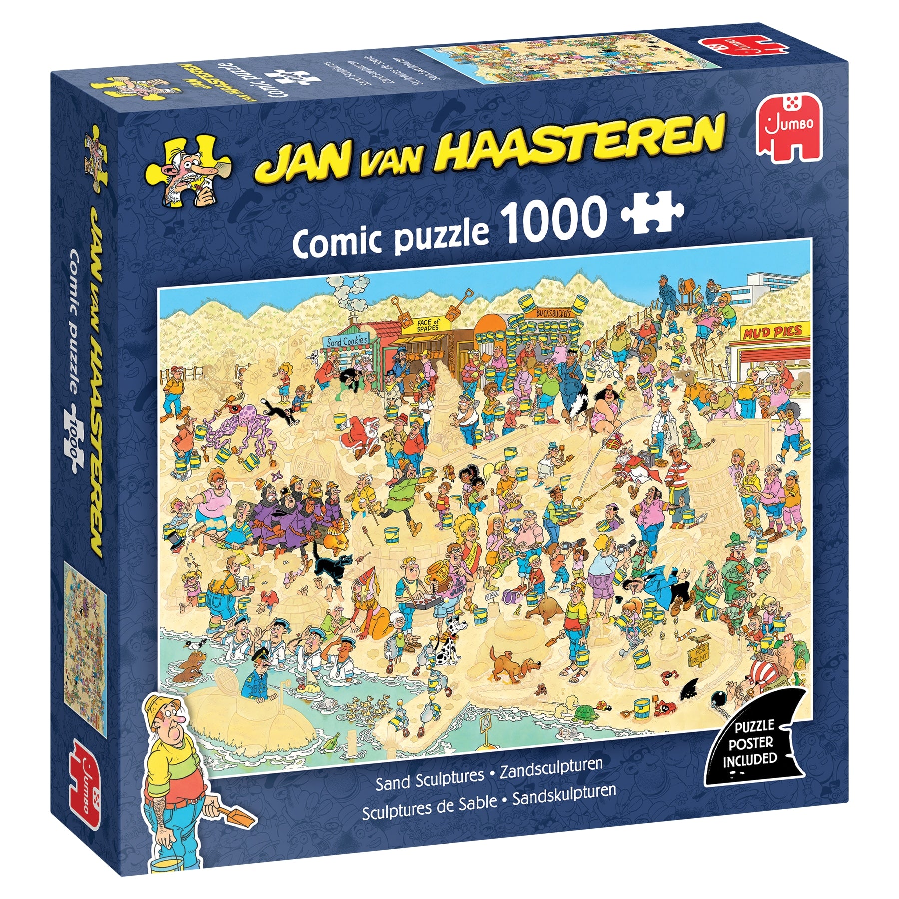 Zandsculpturen - Jan van Haasteren (1000), Jumbo