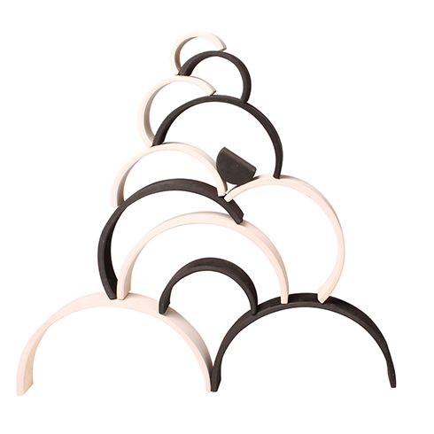 Grote houten regenboog monochrome, Grimm's
