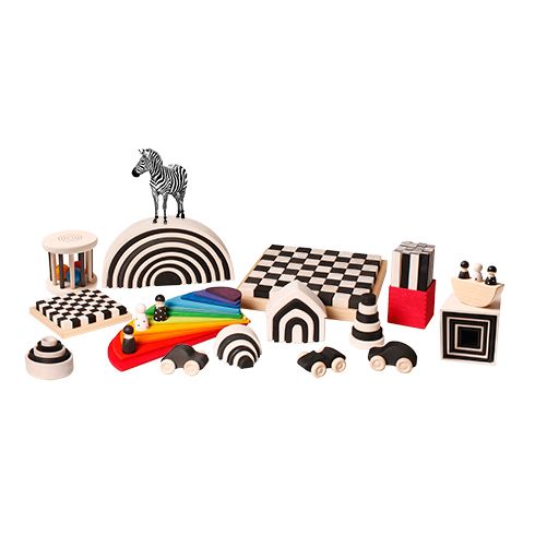 Grote houten regenboog monochrome, Grimm's