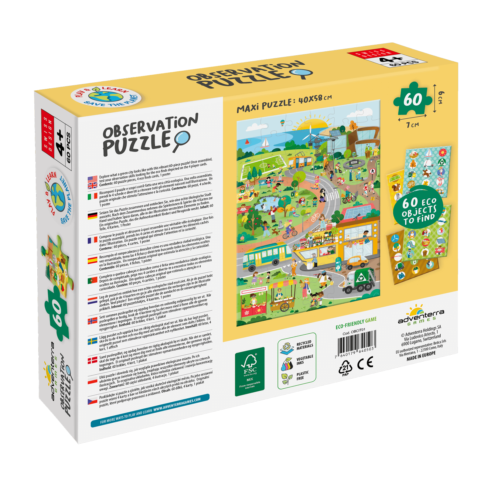 Observation Puzzle - Green City, Adventerra Games