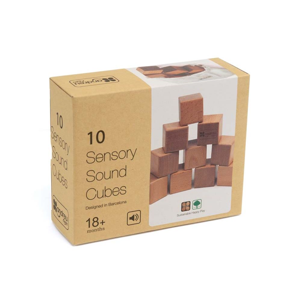 ANDREU - 10 sensorische geluidsblokken, Andreu Toys