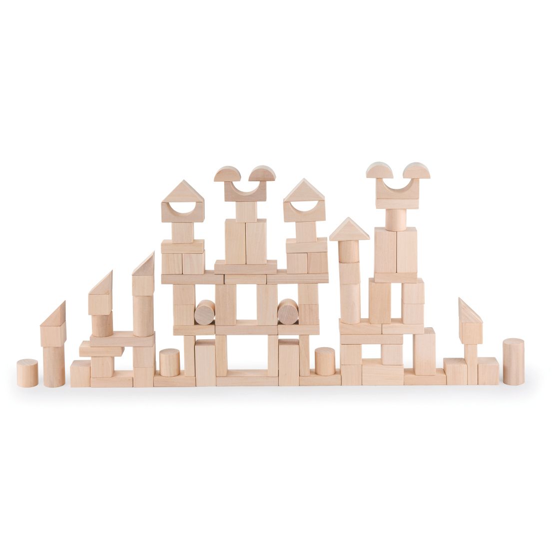 ANDREU - 100 blank houten blokken, Andreu Toys