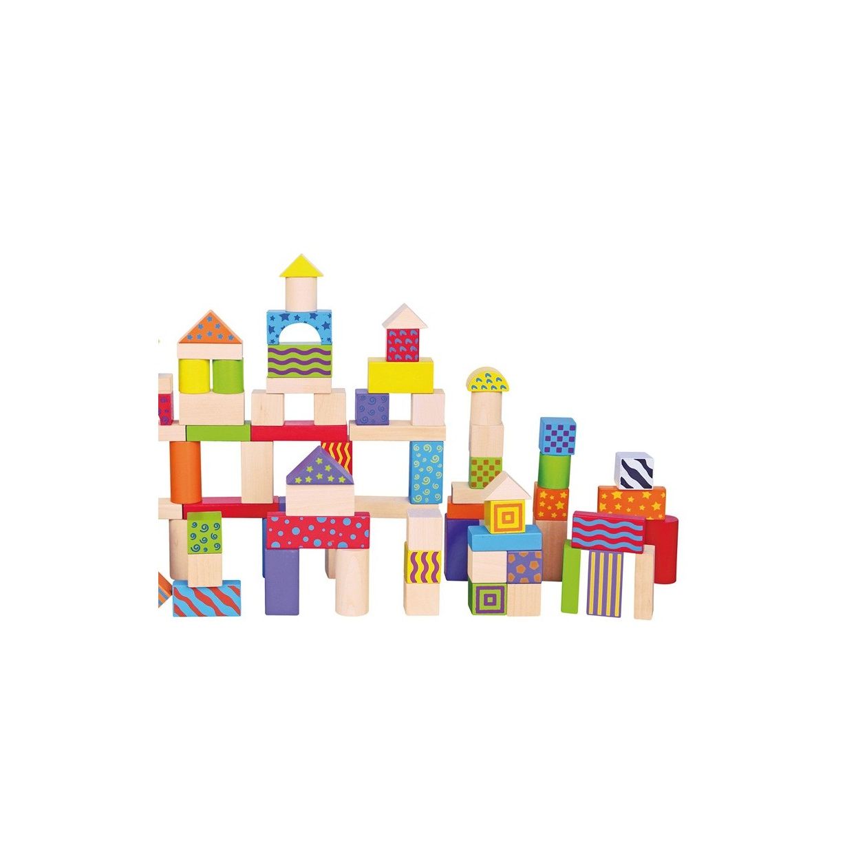 ANDREU - 100 Houten Blokken, Andreu Toys