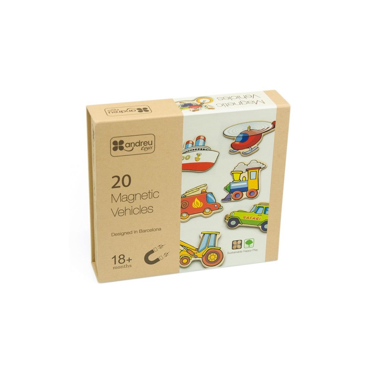 20 Magnetische Voertuigen, Andreu Toys