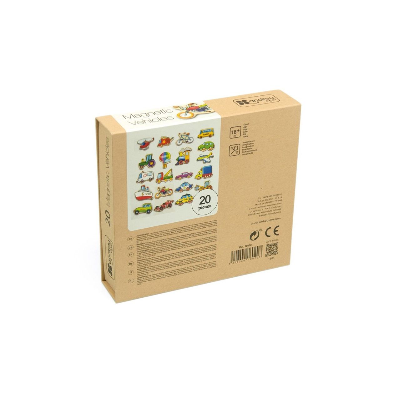 20 Magnetische Voertuigen, Andreu Toys