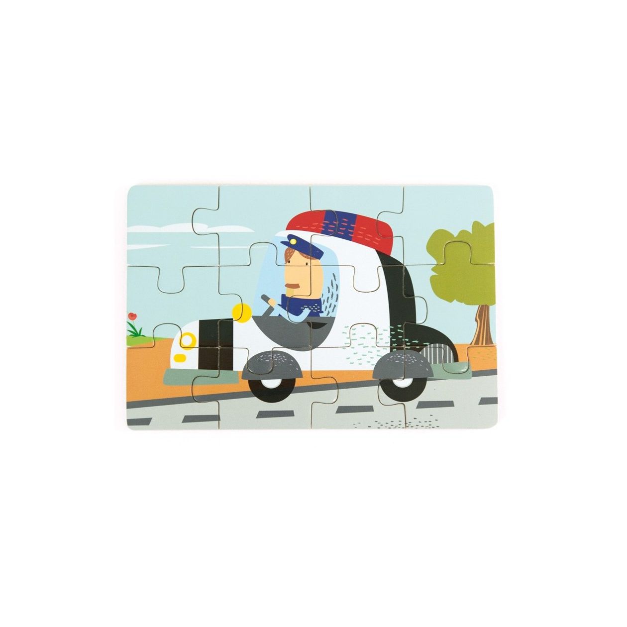 4 Puzzels - Diorama - Transport, Andreu Toys