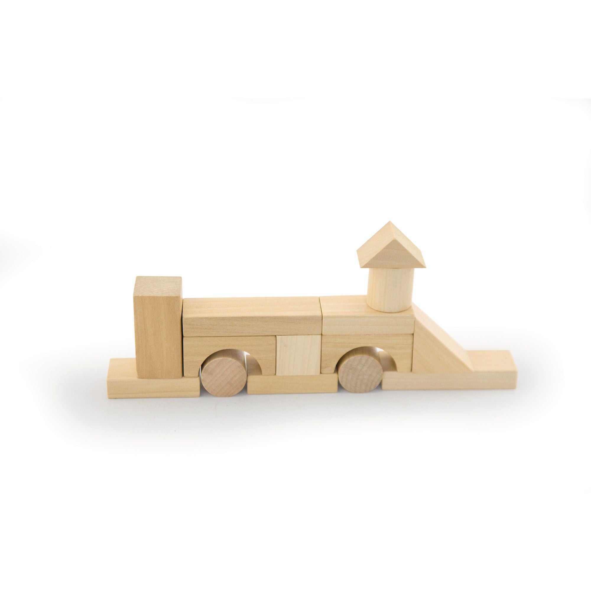 50 blank houten blokken, Andreu Toys