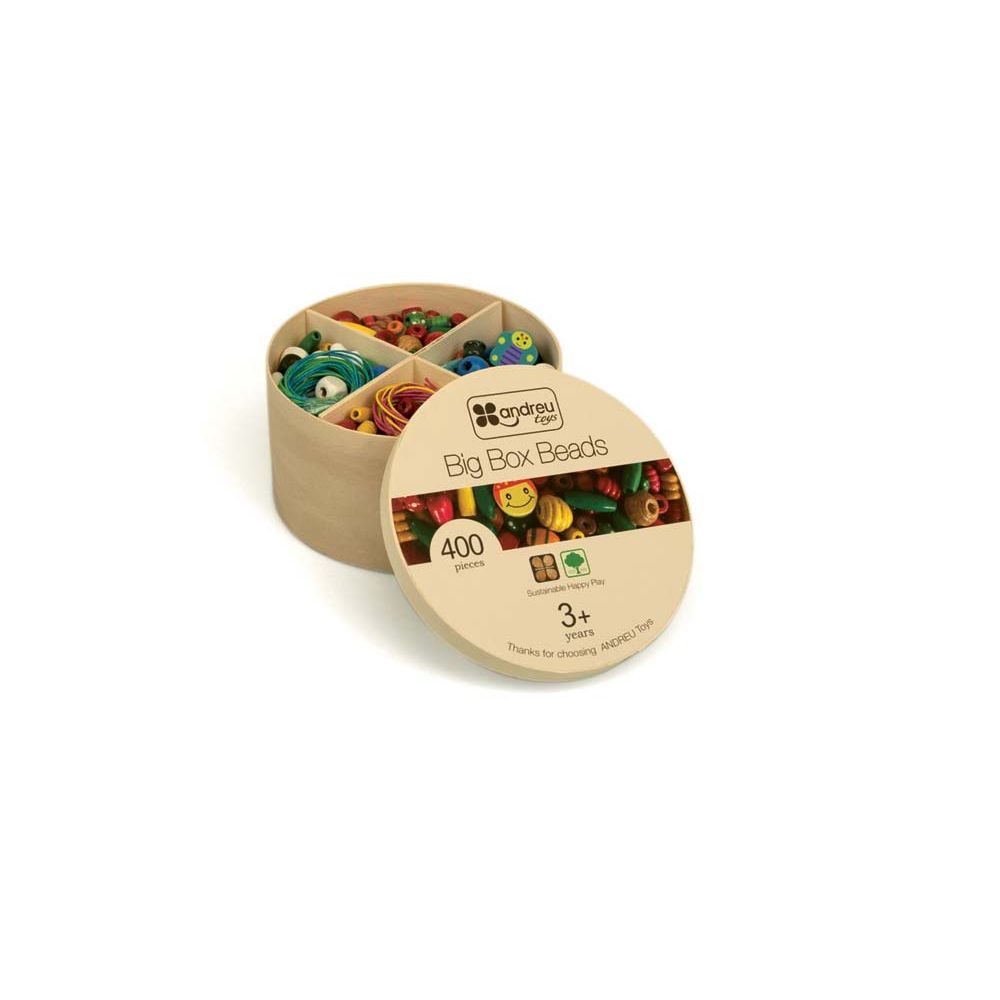 Box met houten kralen, Andreu Toys